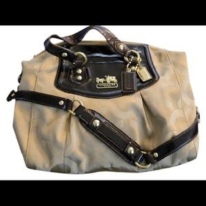 Coach Ashley Madison Sabina gold/brown handbag